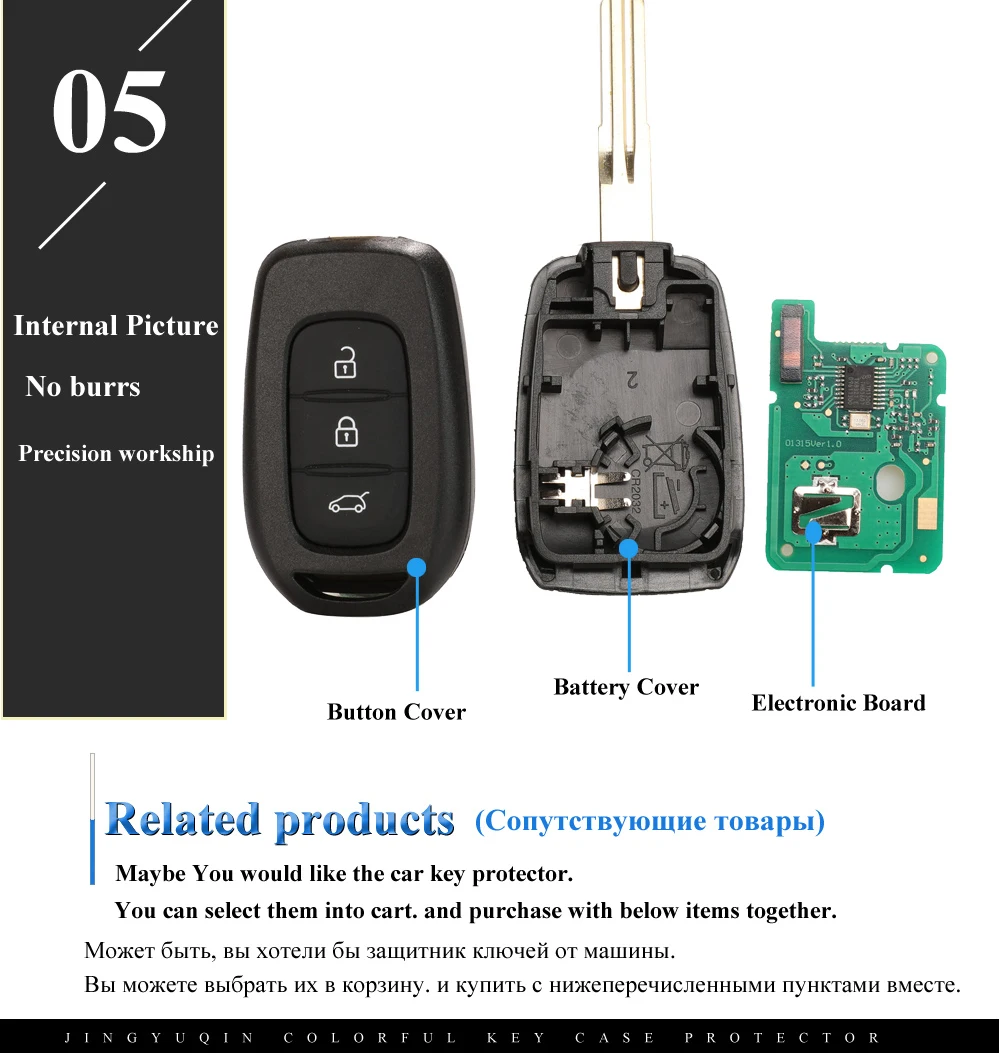 Keyforkess 3NTN chiave a distanza per auto 433MHz 4A PCF7961M per Renault Symbol Logan Sandero Dacia Lodgy Dokker Duster VAC102 HU136te - Hd9cf9b4a6c114b8eaa2c09add005ae21O