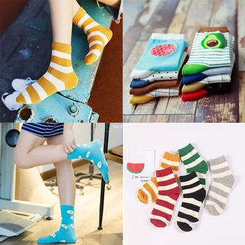 

3Pairs/Lot Autumn Women Socks Cute Cartoon Short Socks Winter Fashion Female Harajuku Student Sock Funny Animal Print Ankle Sock