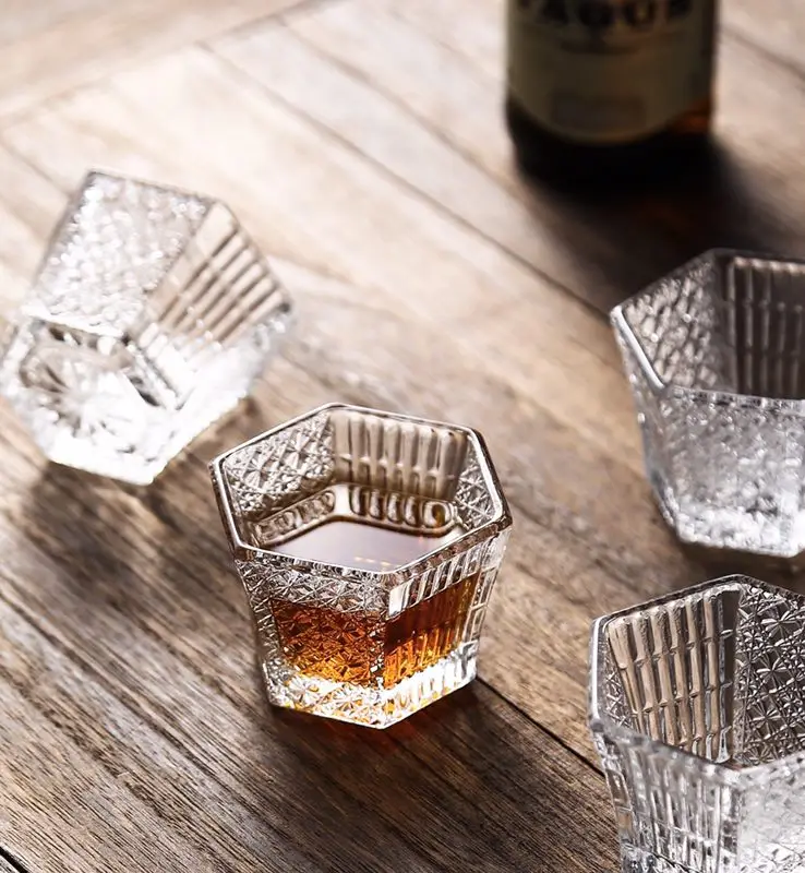 Креативное японское вино стекло Прозрачный Кристалл виски водка выстрел Набор