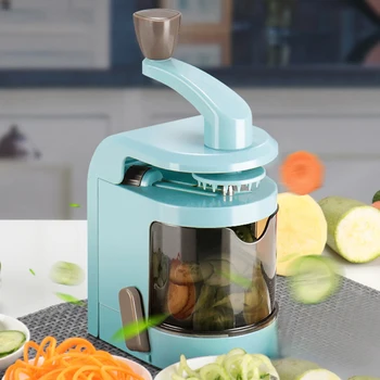 

2020 NewHand Crank Multifunctional Manual Vegetable Pasta Slicer, Vegetable Spiral, Mandolin Machine for Low Carp, Gluten Free