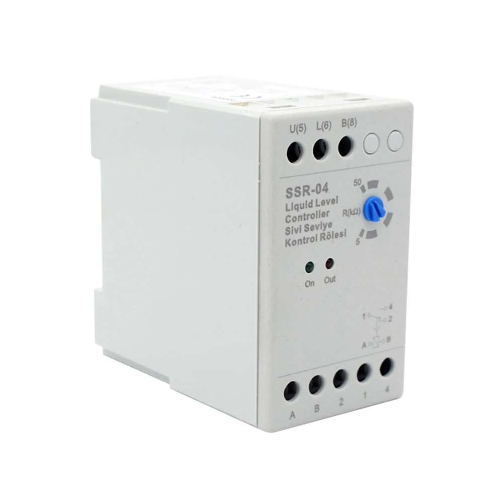 Manhua AC220V 50/60Hz DIN rail SSR-04 регулятор уровня жидкости Регулируемый 5-50k Ω