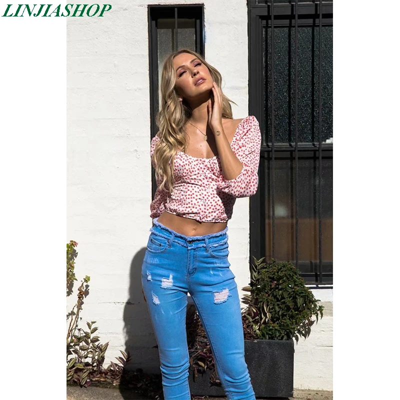 

Vintage Sexy Green Crop Top Summer Tank Tops Women Square Neck Slim Reformation Designer Dot Pink Camis