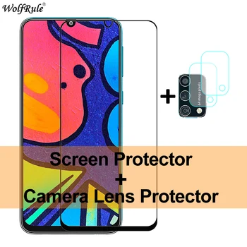Protector de pantalla de 2 piezas para Samsung Galaxy M21S Glass A01 M01 F41 Película de lente de teléfono protectora completa de vidrio templado para Samsung M21S
