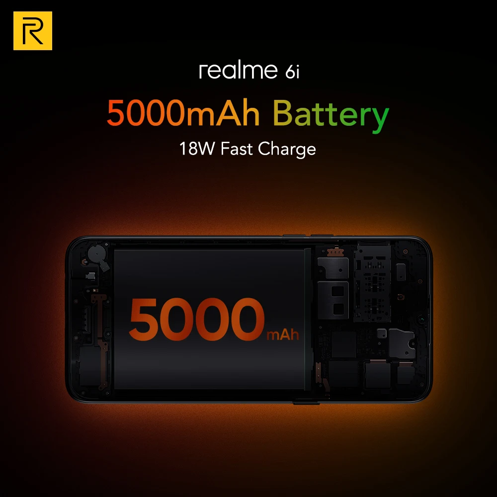 realme 6i 4GB RAM 128GB ROM Mobile Phone Helio G80 Octa Core Global Version 5000mAh Battery 48MP AI Quad Camera 6.5'' Display