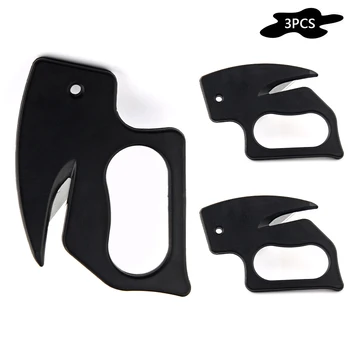 

3pcs Letter Openers Plastic Practical Stainless Steel Package Envelope Letter Cutter Slitter Opener for School Home Office
