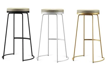 

New Nordic Bar Chair Simple Modern Bar Chair European High Bar Reception Bar Stool Leisure Chair