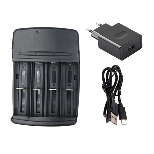 USB cable EU plug 4 слота Смарт USB зарядное устройство A aa aaa AAAA C D N SC nizn зарядное устройство aa aaa зарядное устройство ni-zn - Цвет: USB cable EU plug