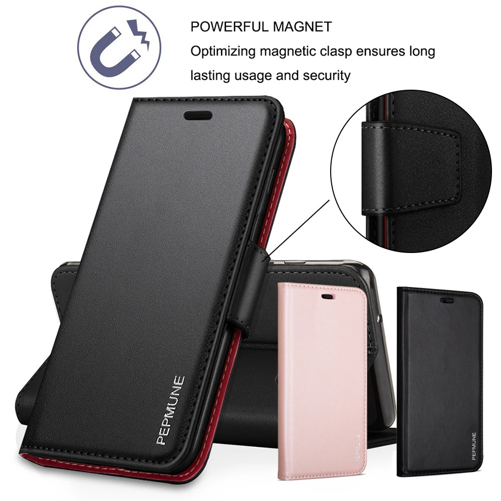 Кожаный чехол книжка премиум класса LLZ.COQUE для Samsung A8 Магнитный кошелек Galaxy A3 A6 A7 2018