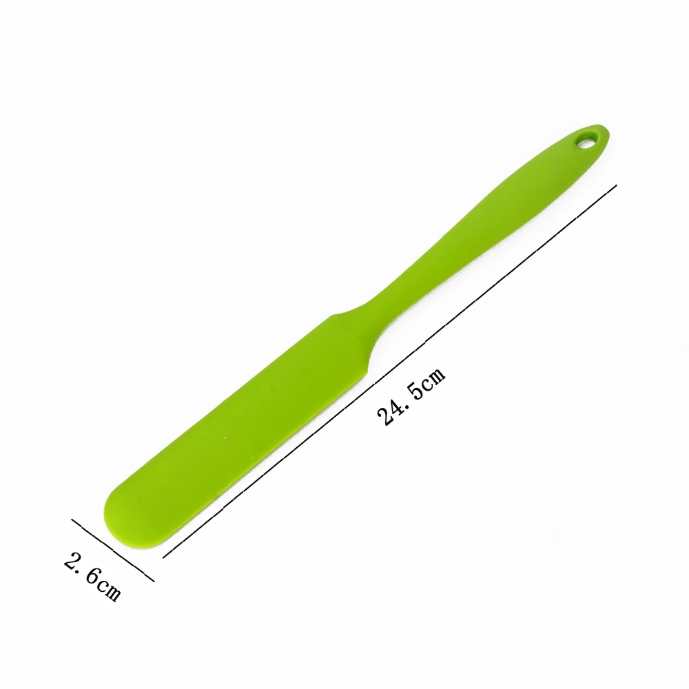 Silicone Spatula Heat Resistant Slim Cream Spatula Bakeware Flexible DIY Baking Tools Non-Stick Kitchen Accessories