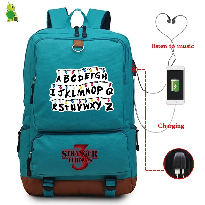 31 Mochila странные вещи рюкзаки мужские женские рюкзак USB зарядка путешествия ноутбук рюкзак большие школьные сумки для подростков мальчиков девочек - Цвет: 31