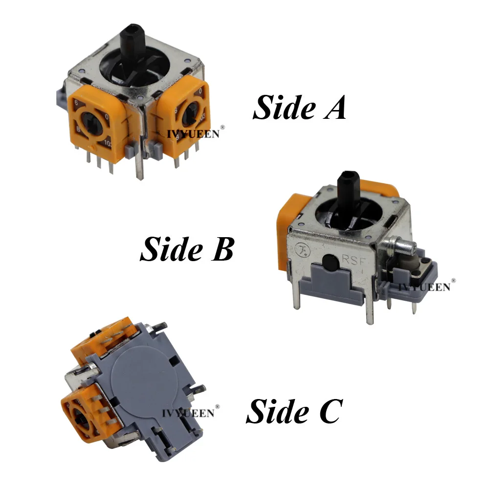 IVYUEEN 2 x 3d аналоговый стик датчик потенциометра+ 2 x палочки для большого пальца крышка для microsoft Xbox 360 контроллер запчасти для ремонта