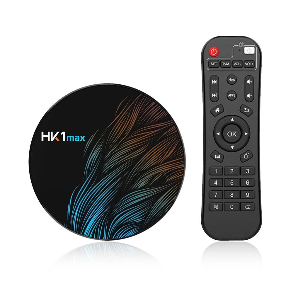 Смарт ТВ бокс HK1 MAX Android 9 0 RK3328 Четырехъядерный 4K 1080P Full HD Hk1max телеприставка 2 4G/5 8G