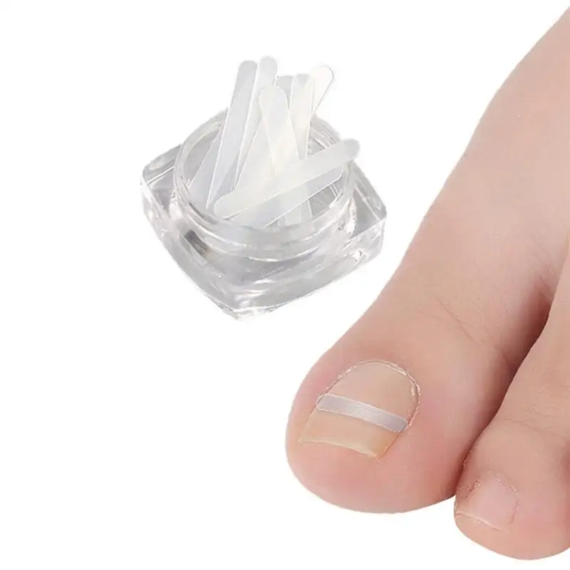 

10pcs Ingrown Toenail Correction Tool Ingrown Toe Nail Treatment Elastic Patch Sticker Straightening Clip Brace Pedicure Tool