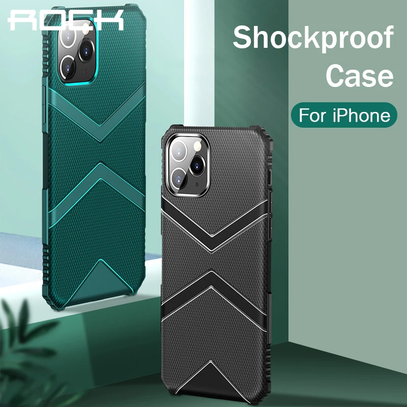 Чехол Rock для телефона iPhone 11 Pro Max силиконовый мягкий защитный чехол Shockpoof XR XS X 7 8 Plus