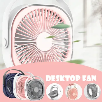 

Creative Mini Fan Home Silent Portable Desktop Fan 6 Inch USB Mini Fan Adjustable Angle for Office Household Traveling Car