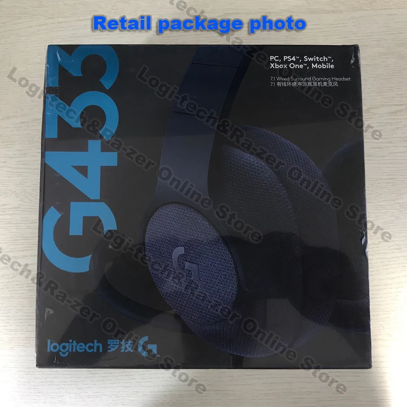 Игровые наушники Logitech G433 7 1 Surround для всех геймеров проводная гарнитура с