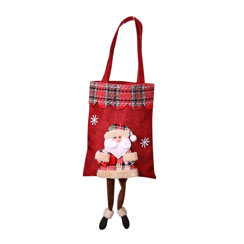 Home Grocery Bag Storage Dispenser Mesh Kitchen Organizer Chirstmas Bucket Bag santa sacksновогодние украшения для дома#30
