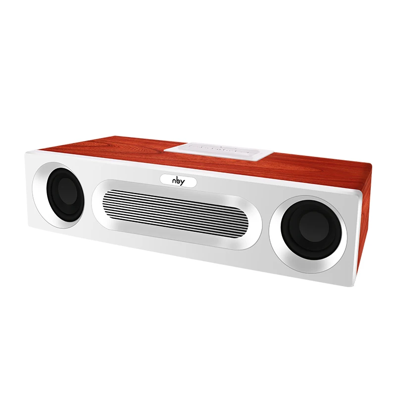 Chinese rosewood NBY 5590 Портативный Bluetooth Динамик 20 Вт Системы звук Системы 3D стерео музыка объемный сабвуфер Беспроводной Динамик s для компьютера - Цвет: Chinese rosewood