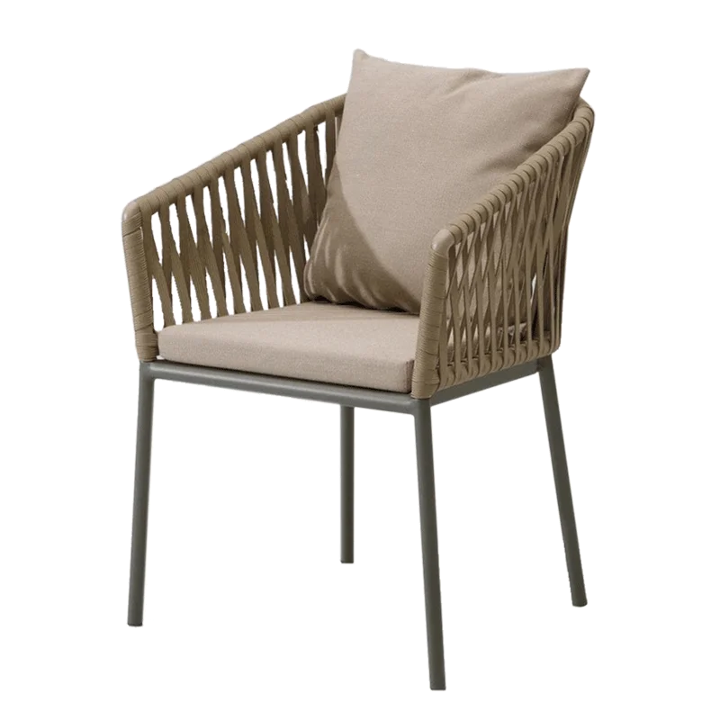 Outdoor Seating Chairs Rope Chair Garden Furniture Set With Table For Balcony Patio Minimalist Кресло Chaise Jardin Ext&eacute;rieur
