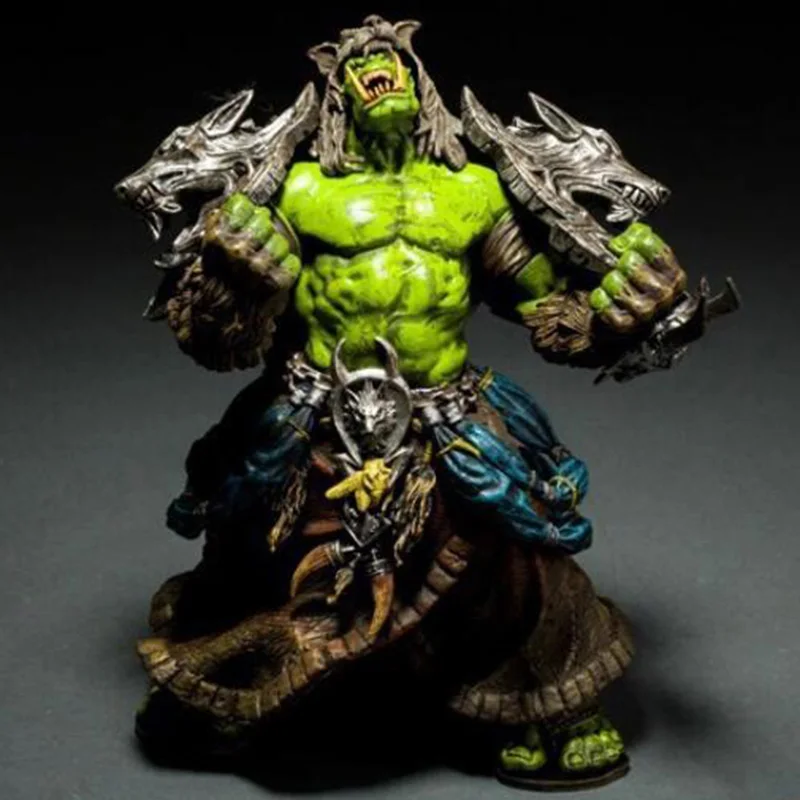 

21CM Game Toys WOW DC Unlimited Orc Shaman Rehgar Earthfury PVC Anime Action Figure Model Children Husband Fans Birthday Gifts