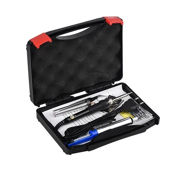 

WMORE Soldering iron adjustable temperature 220V 110V 80W LCD solder welding tool Ceramic heater soldering tips Desoldering Pump