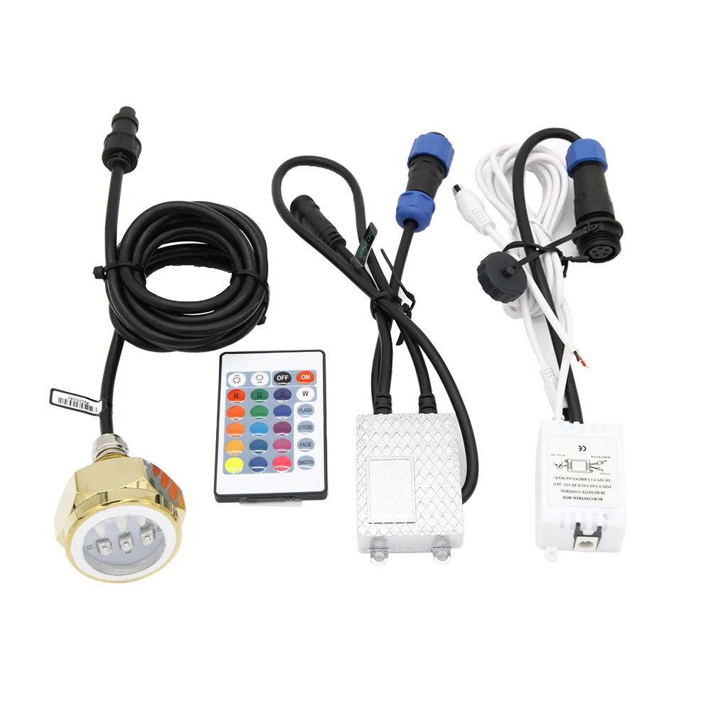 27W IP68 DC 11-28V RGB LED Light Underwater Boat Drain Plug Light Reaplace Boat 1/2" drain plug bright underwater lighting