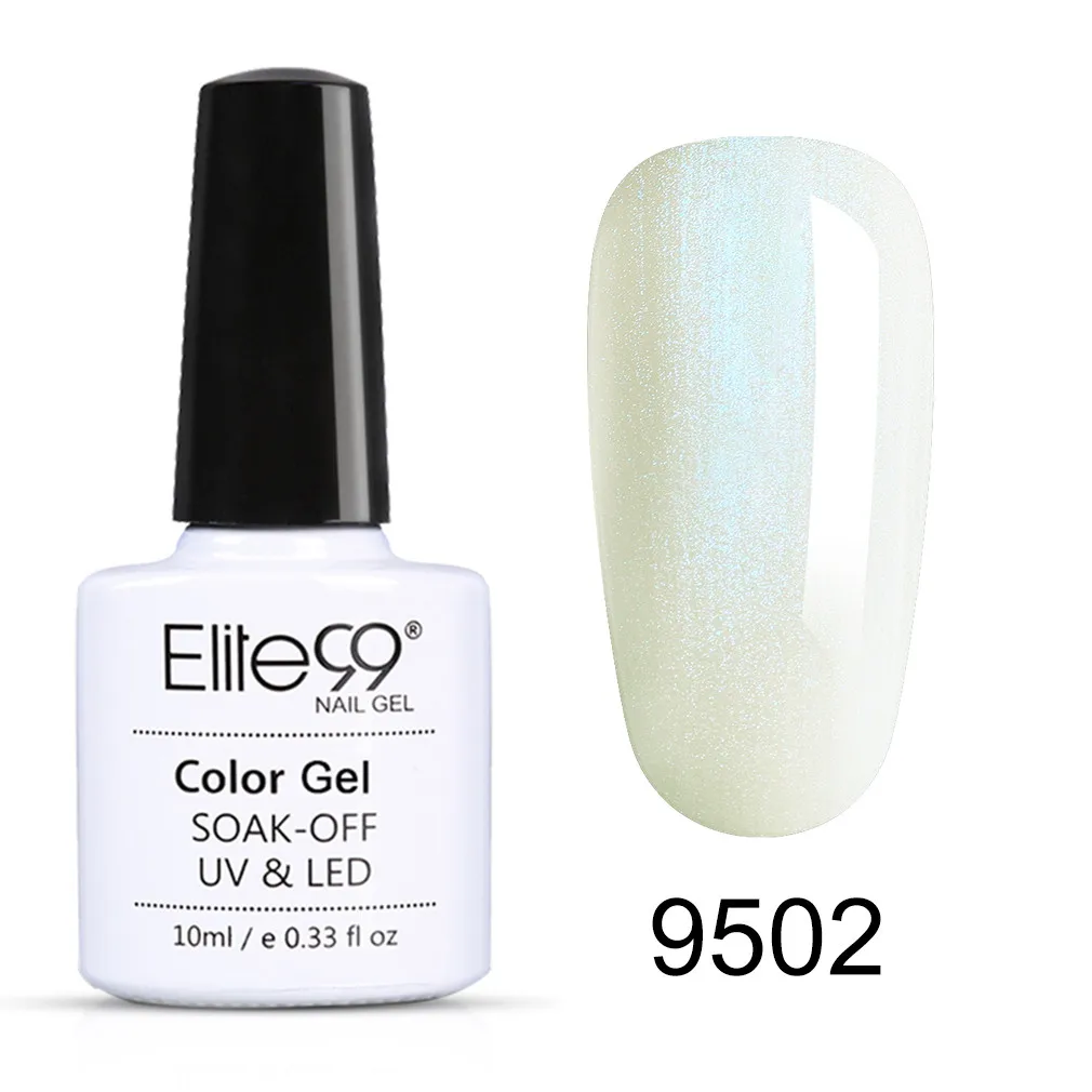Elite99 10 мл оболочка жемчужные УФ-гель для ногтей био-Гели Soak Off грунтовка для ногти гель лак русалка! полупостоянная лак для ногтей, полустойкое к - Color: 9502