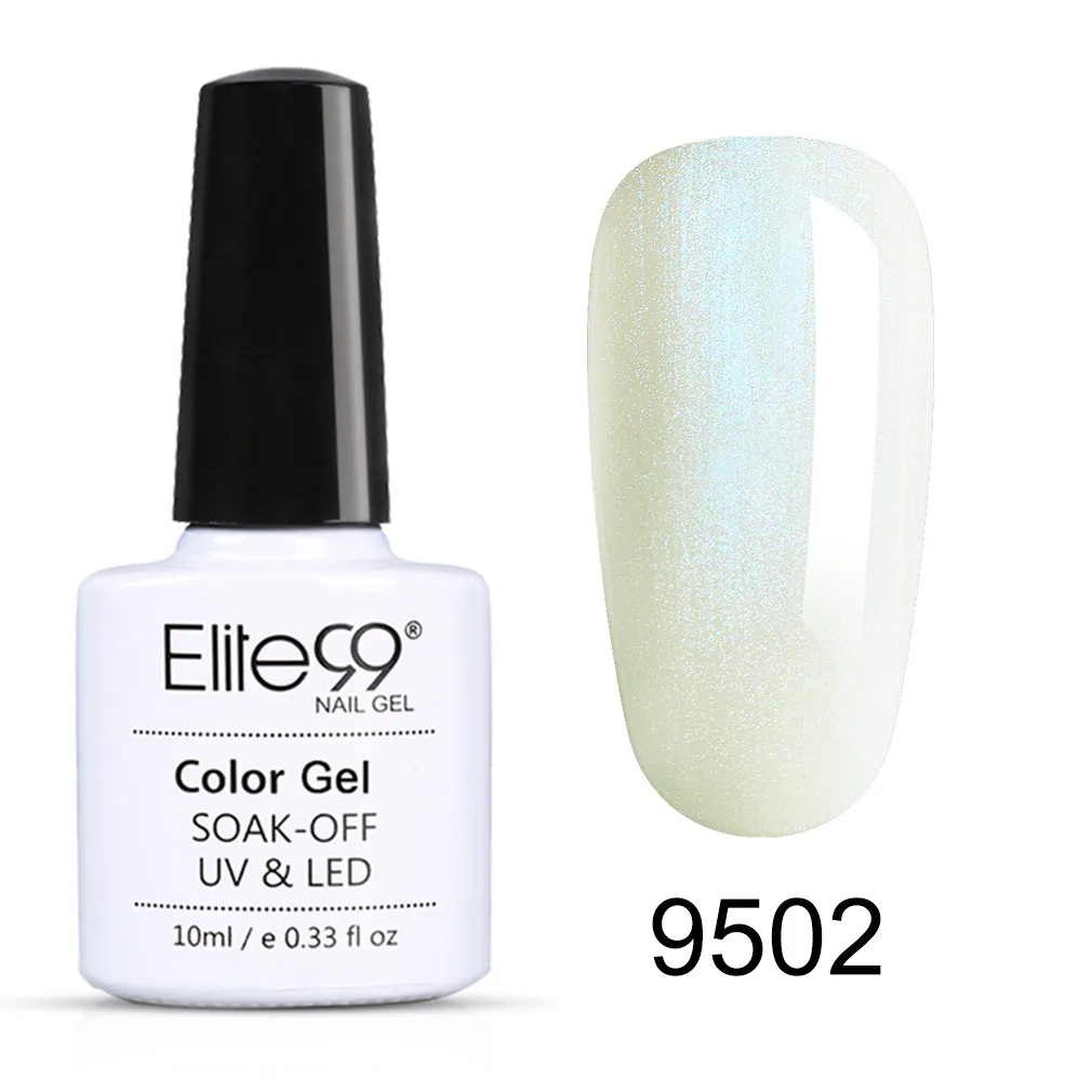 9502 Elite99 10 мл оболочка жемчужные УФ-гель для ногтей био-Гели Soak Off грунтовка для ногти гель лак русалка! полупостоянная лак для ногтей, полустойкое к - Color: 9502