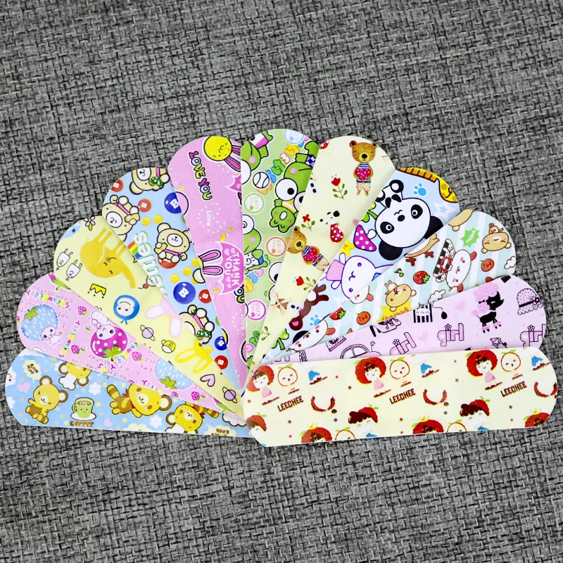 100PCs-Waterproof-Breathable-Cute-Cartoon-Band-Aid-Hemostasis-Adhesive-Bandages-First-Aid-Emergency-Kit-For-Kids