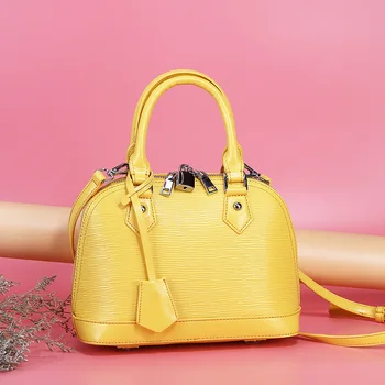 

2020 New Genuine Leather Handbags Women Shell Tote Bag Ladies Shoulder Messenger Bags Female Casual Crossbody Bag Bolsa Feminina