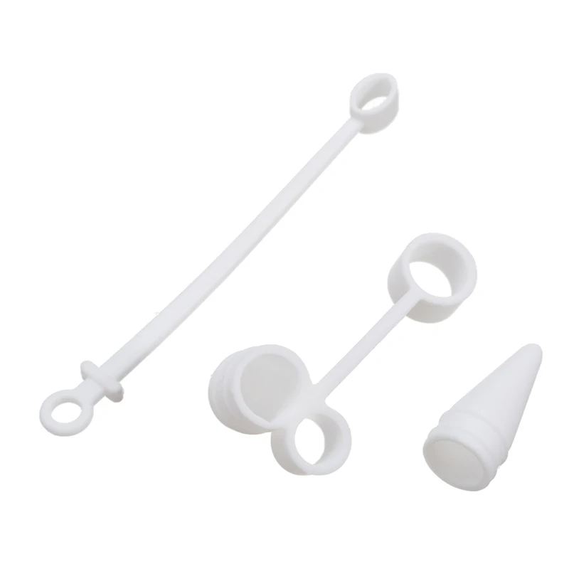 Защитные аксессуары для стилуса, 1 держатель для карандашей+ 1 наконечник+ 1 кабель Lightning, мягкий силиконовый чехол для Apple