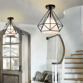 

E27 Fashion Iron Ceiling Lights Recessed Ceiling Lights Living Room Minimalist Dreamlike Metal Ceiling Lights Romantic