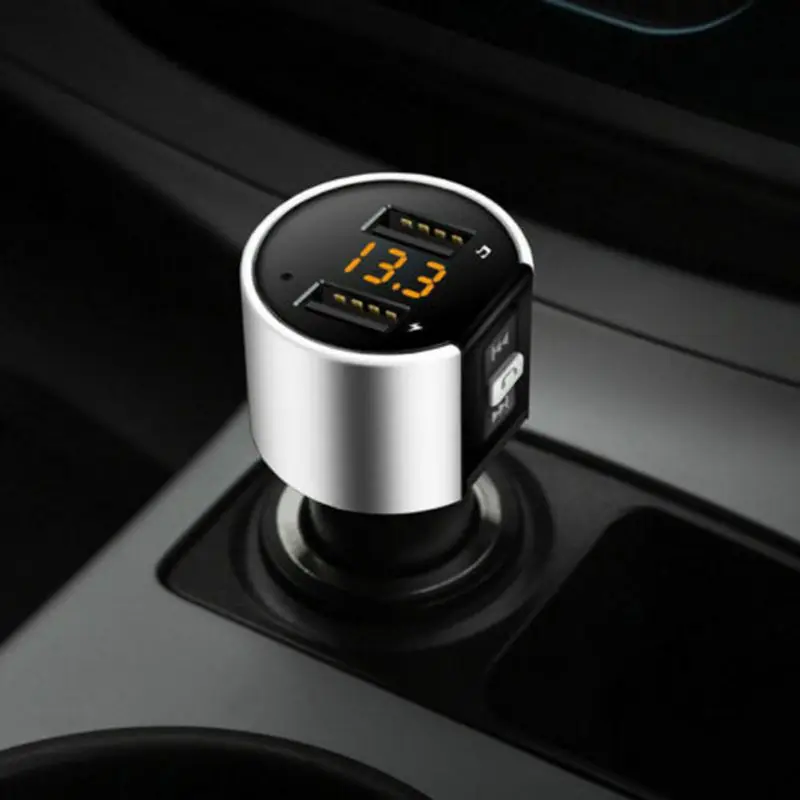 ONEWELL зарядное устройство с двумя USB Bluetooth 4,2 fm-передатчик беспроводной Автомобильный MP3-плеер автомобильный комплект fm-радио передатчик модулятор