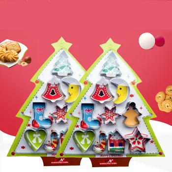 

10 pcs Merry Christmas Cookie Baking Mold Christmas Decorations For Home Xmas Decor Happy New Year Navidad Decor Noel