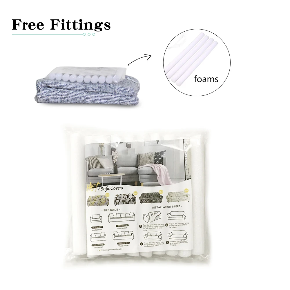 Baratos Cubierta del sofá de la cubierta de deslizamiento de la flor firmemente todo incluido envoltura simple doble tres cuatro cubierta de asiento de sofá elasticidad sofá cubierta 1 pieza