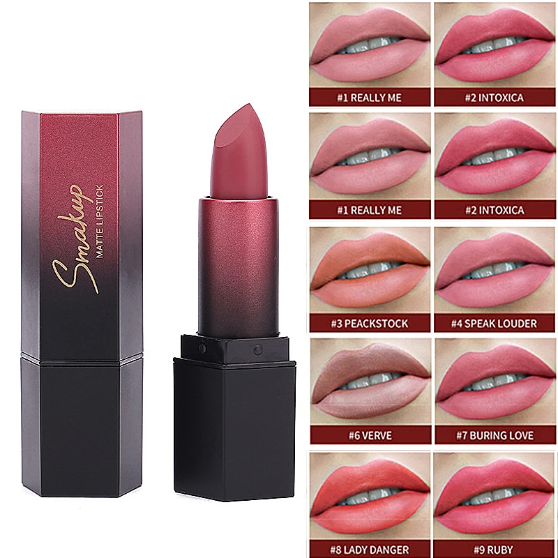 

New Lipstick 10 Color Matte Liquid Lipstick Moisturizer Lip Gloss Waterproof Makeup Long Lasting Nude Lip Balm Korean Cosmetic