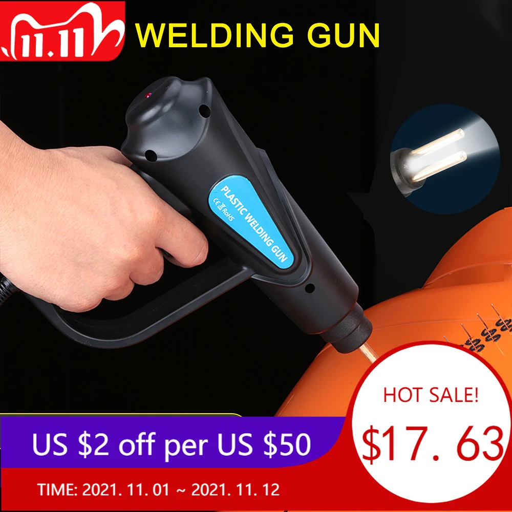 70W Heat Gun Hot Stapler Plastic Welder Welding Machine Car Bumper Repair Tool Kit Repairing | Инструменты