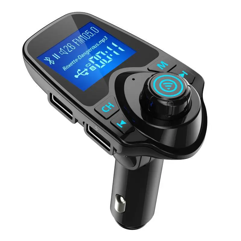 Black Универсальный Автомобильный Mp3 аудио многофункциональный двойной usb порт Автомобильный Bluetooth приемник Автомобильный MP3-плеер музыка U диск - Цвет: Black