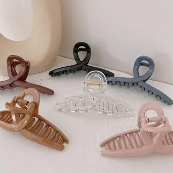 

1Pc Korea Fashion Elegant Big Hair Claws Simple Transparent Hair Clip Temperament Women Girls Hair Accessories
