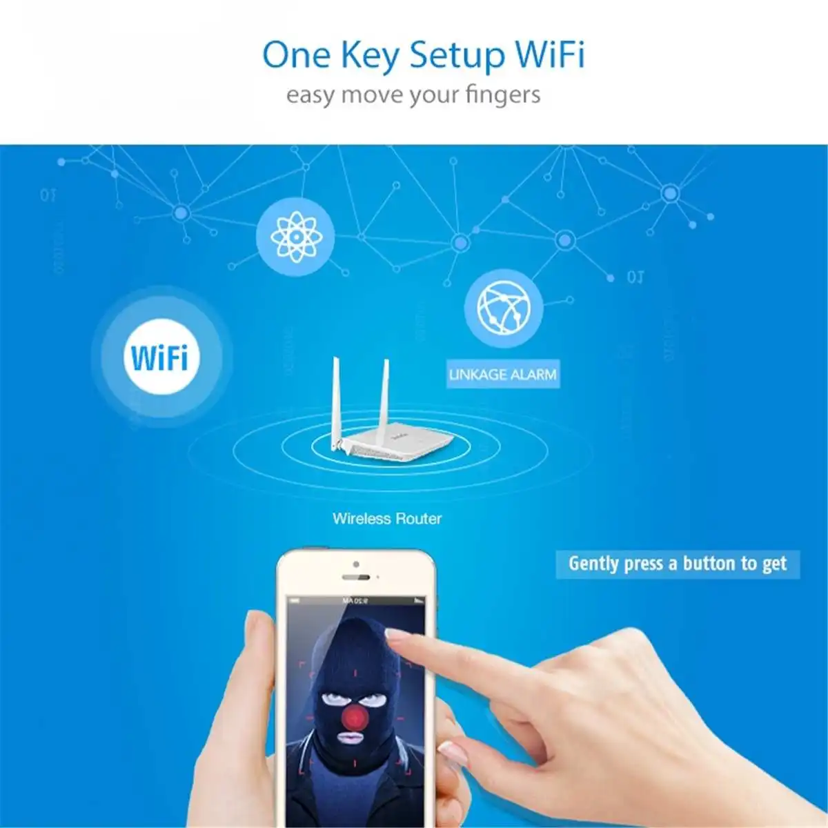 Сеть-видео Wifi беспроводная домашняя камера безопасности камера наблюдения ночное видение детский монитор WiFi Крытая PT ip-камера