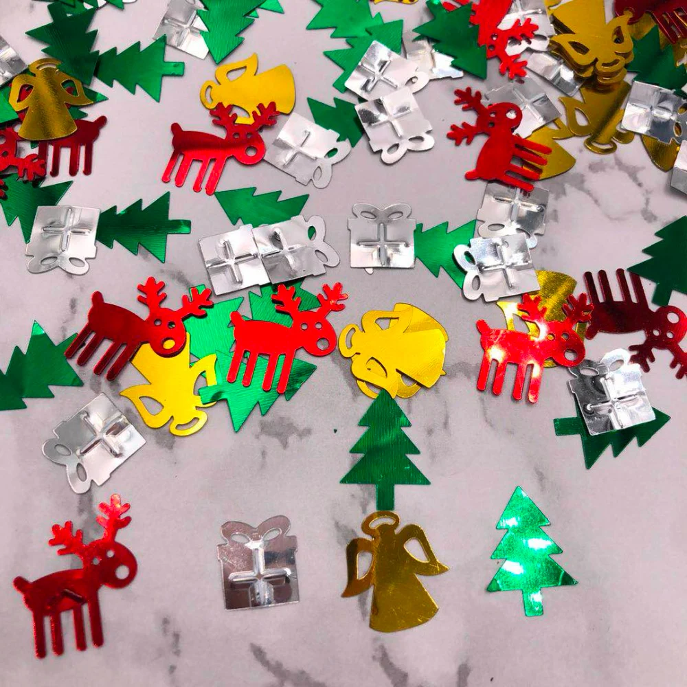 

7styles Small Christmas Series Shape Loose Sequins Pailettes For Craft Party Kid handmade DIY Scrapbook Decoration Accessories