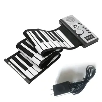 

2018 New Portable 61 Keys Universal Flexible Roll Up Electronic Piano Soft Keyboard Piano Free shipping
