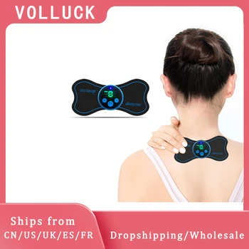 

Neck Massager Portable Electric Massager Stickers Shoulder Neck Waist Body Massage Timing Vibration Physiotherapy Instrument
