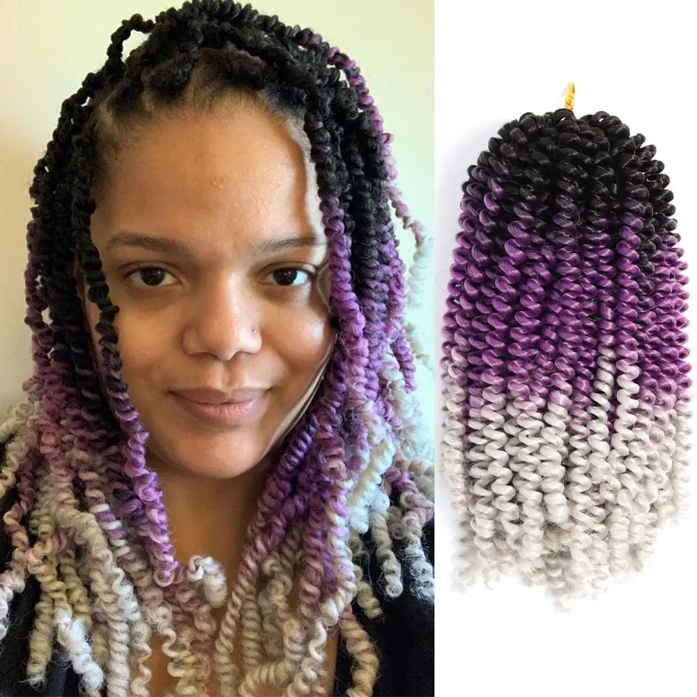 DAIRESS 8 &quotOmbre пушистые весенние крученые вязанные крючком косички 30 стендов