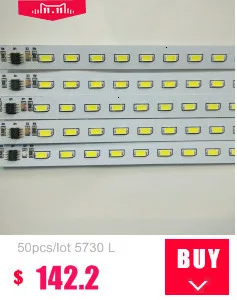 Fanlive 100 шт. * 100 см высокий яркий двухрядные 8520 DC 12 В 120 светодио дный S SMD 35 Вт/м светодио дный автомобиля Жесткий Газа Бар кабинет свет Алюминий