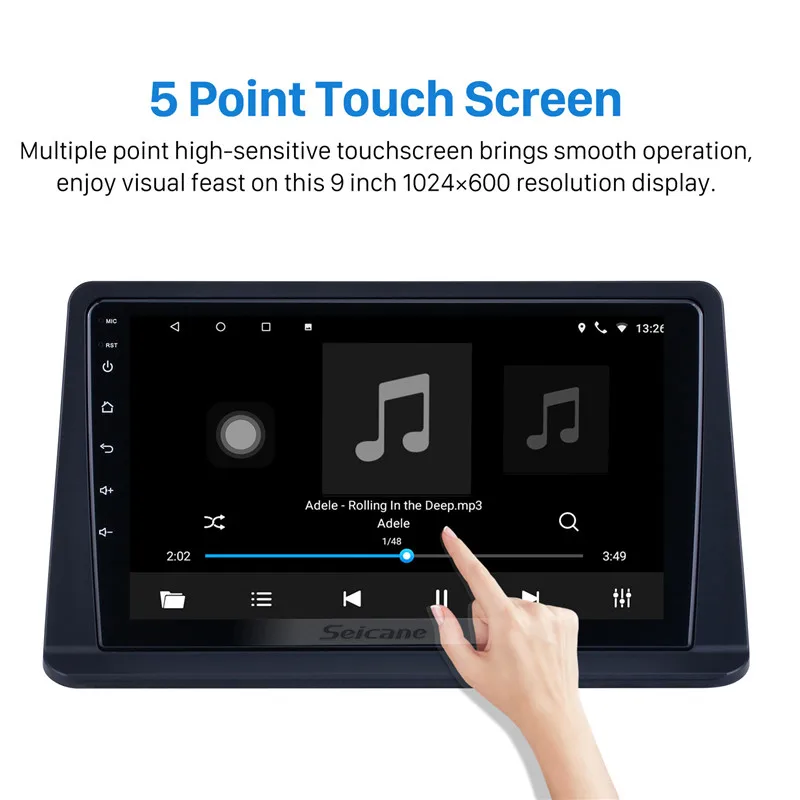 Seicane Android 10.0 GPS Multimedia Player 2DIN Car Head Unit Radio Audio For Mitsubishi Pajero Gen2 2002-2014 support Carplay