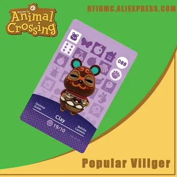 

088 Clay Animal Crossing Card Amiibo for New Horizons