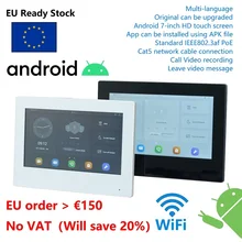 Moniteur d'intérieur numérique PoE, 7 pouces, Android, VTH5321GW W, VTH5321GB W, 802.3af, interphone vidéo filaire, sonnette