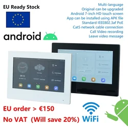 VTH5321GW W VTH5321GB W 802.3af poe android monitor interno digital de 7 polegadas, monitor de vídeo porteiro, monitor de campainha com fio