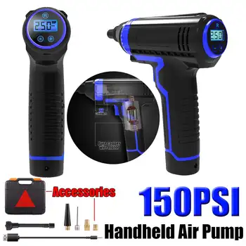 

12V Protable Car Air Compressor Wireless Handheld New Tire Inflator USB Charging Electric Air Inflator Pump For Motorcycles Cars